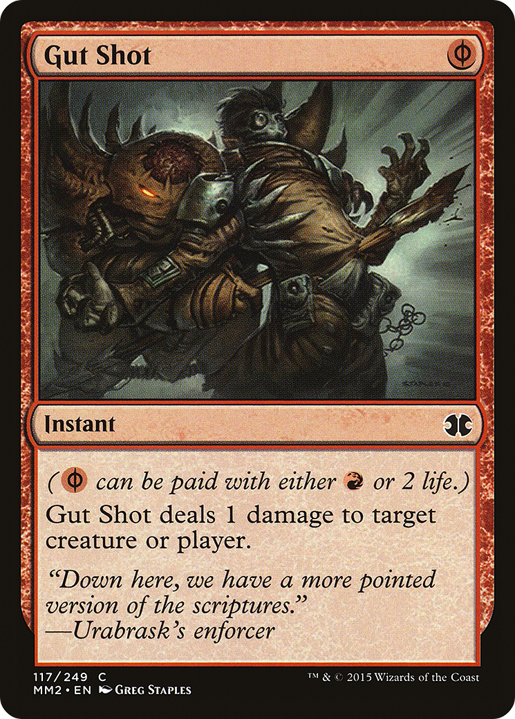 Gut Shot (MM2-117)  Foil - Modern Masters 2015