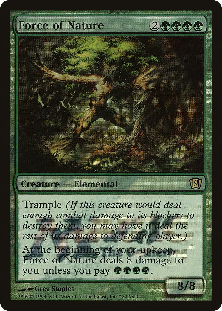 Force of Nature (LARP-242)  Foil - Ninth Edition Promos