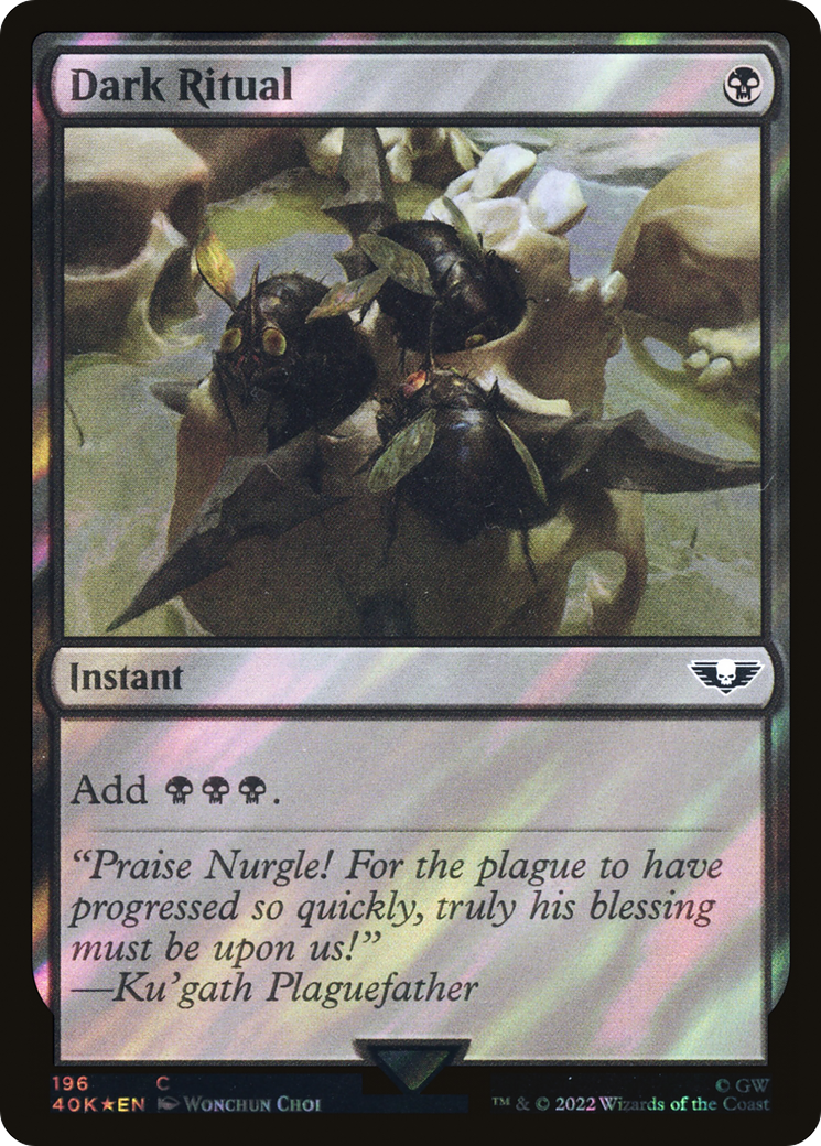 Dark Ritual (Surge Foil) (40K-196)  Foil - Warhammer 40,000 Commander