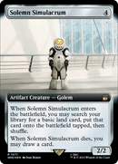 Solemn Simulacrum (Extended Art) (Surge Foil) (WHO-1071)  Foil - Doctor Who: (Extended Art)