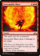 Inescapable Blaze (GRN-107)  Foil - Guilds of Ravnica