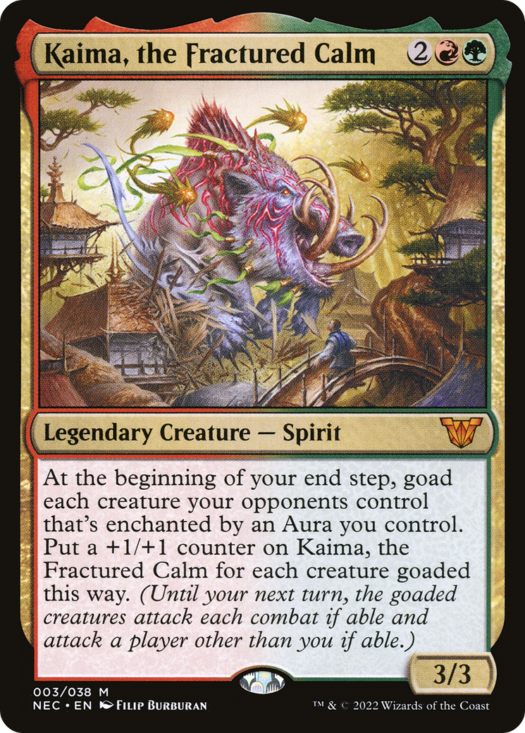 Kaima, the Fractured Calm (NEC-003)  - Neon Dynasty Commander