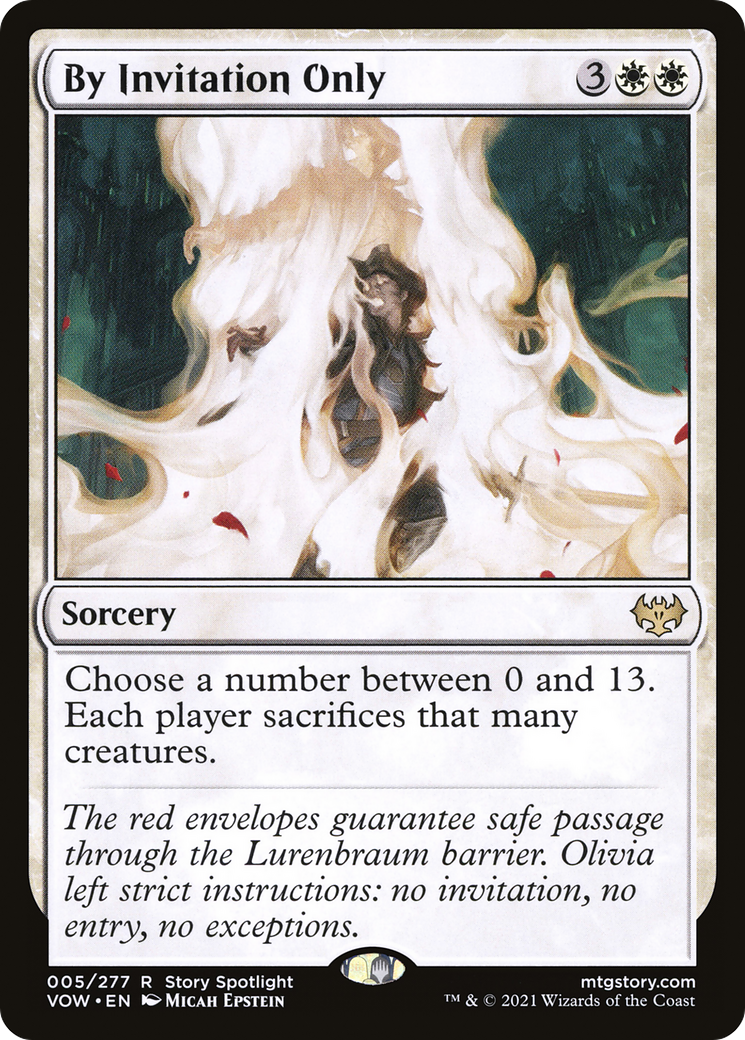 By Invitation Only (VOW-005)  Foil - Innistrad: Crimson Vow