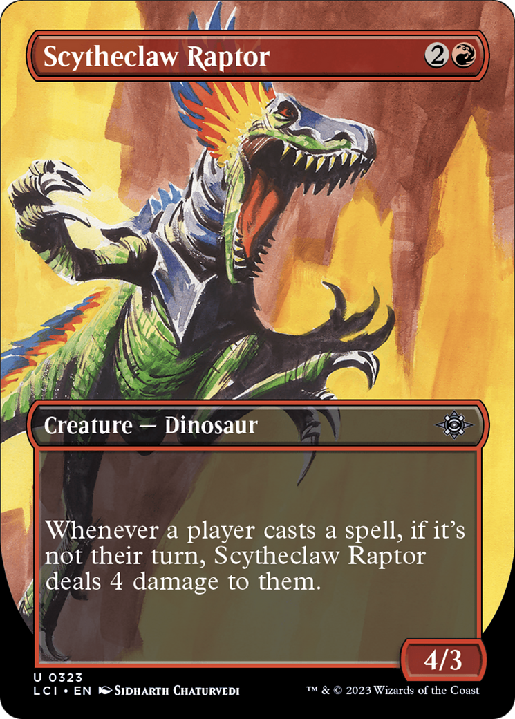 Scytheclaw Raptor (Borderless) (LCI-323)  - The Lost Caverns of Ixalan