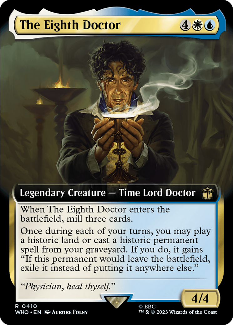 The Eighth Doctor (Extended Art) (WHO-410)  Foil - Doctor Who: (Extended Art)