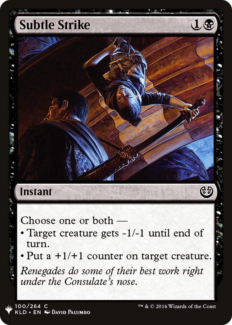Subtle Strike (LIST-100)  - The List