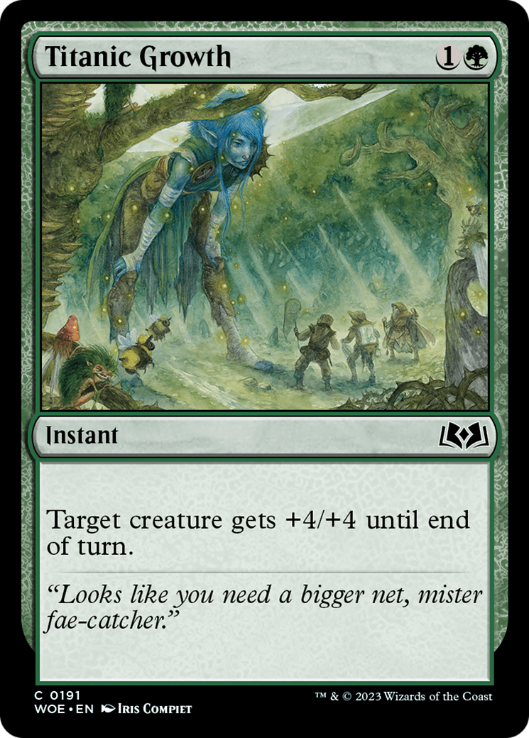 Titanic Growth (WOE-191)  Foil - Wilds of Eldraine