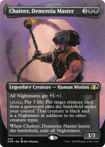Chainer, Dementia Master (Borderless) (DMR-424)  Foil - Dominaria Remastered