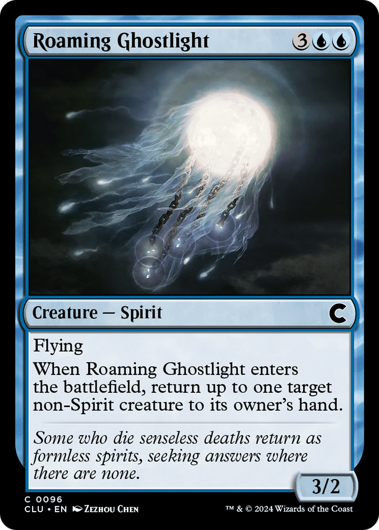 Roaming Ghostlight (CLU-096)  - Ravnica: Clue Edition