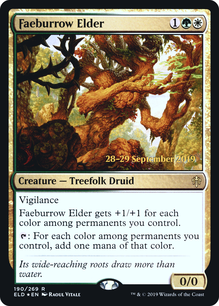 Faeburrow Elder (PRE-190)  Foil - Throne of Eldraine Promos