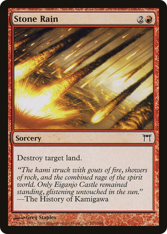 Stone Rain (CHK-191)  Foil - Champions of Kamigawa