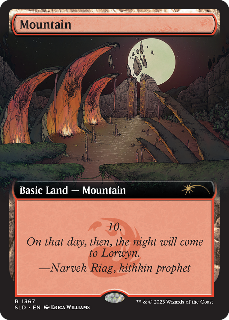 Mountain (1367) (SLD-1367)  - Secret Lair Drop: (Extended Art)