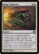 Judge Unworthy (FUT-009)  Foil - Future Sight