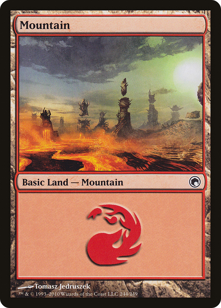 Mountain (244) (SOM-244)  - Scars of Mirrodin