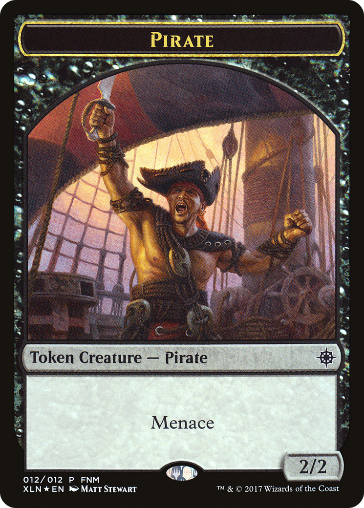 Pirate // Treasure (012) Token (FNM-012)  Foil - Friday Night Magic 2017