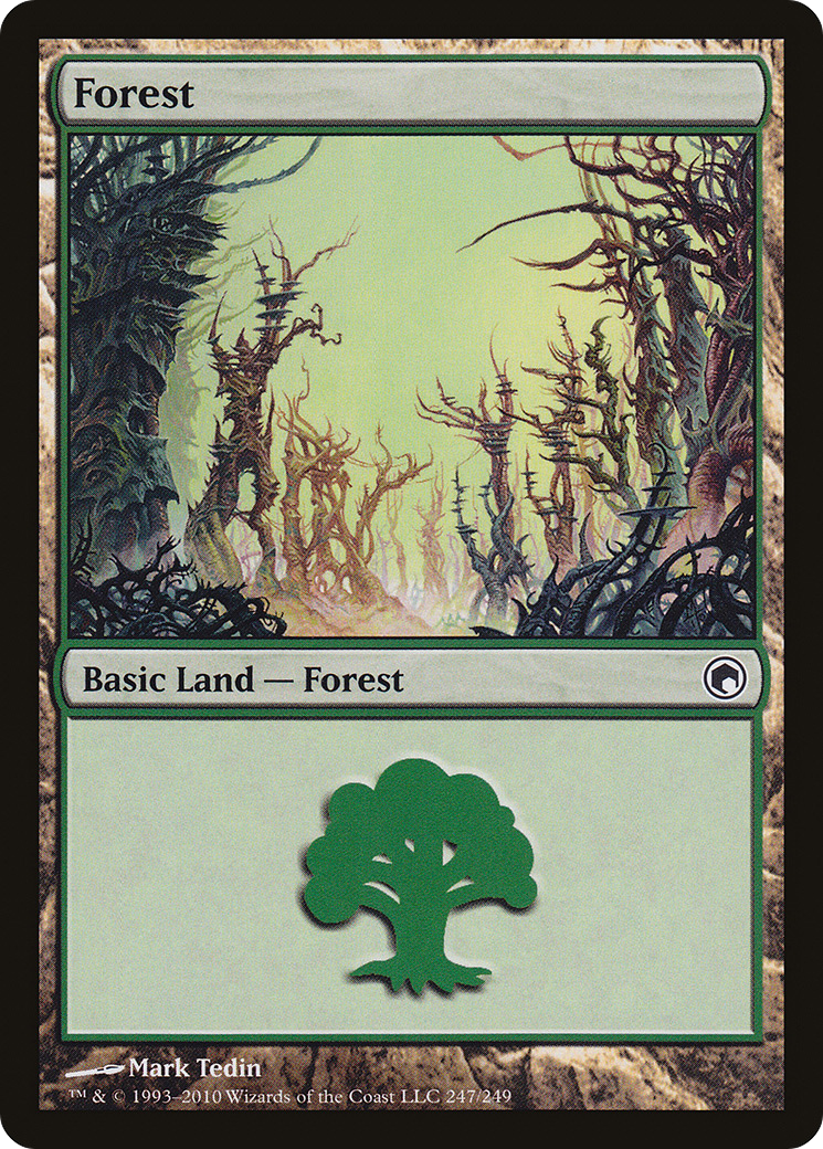 Forest (247) (SOM-247)  - Scars of Mirrodin