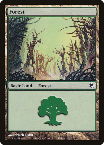 Forest (247) (SOM-247)  Foil - Scars of Mirrodin