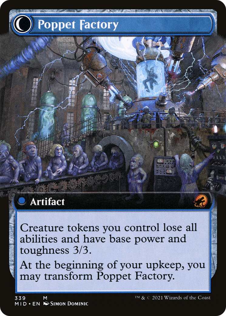 Poppet Stitcher (Extended Art) (MID-339)  Foil - Innistrad: Midnight Hunt: (Extended Art, Double Faced Transform)