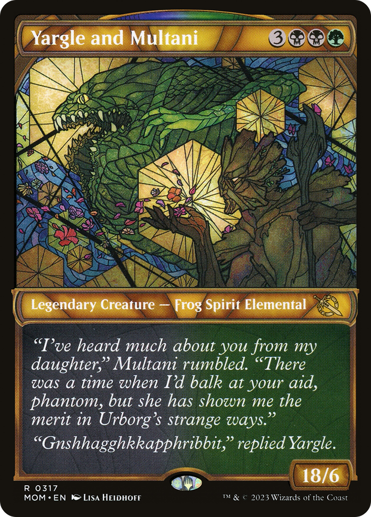 Yargle and Multani (Showcase) (MOM-317)  Foil - March of the Machine: (Showcase)