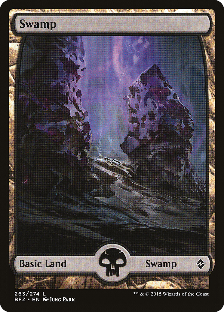 Swamp (263) - Full Art (BFZ-263)  - Battle for Zendikar