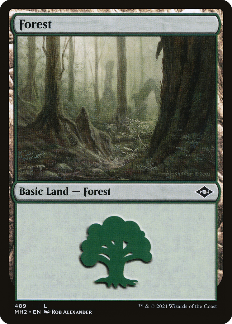 Forest (489) (MH2-489) - Modern Horizons 2 Etched Foil