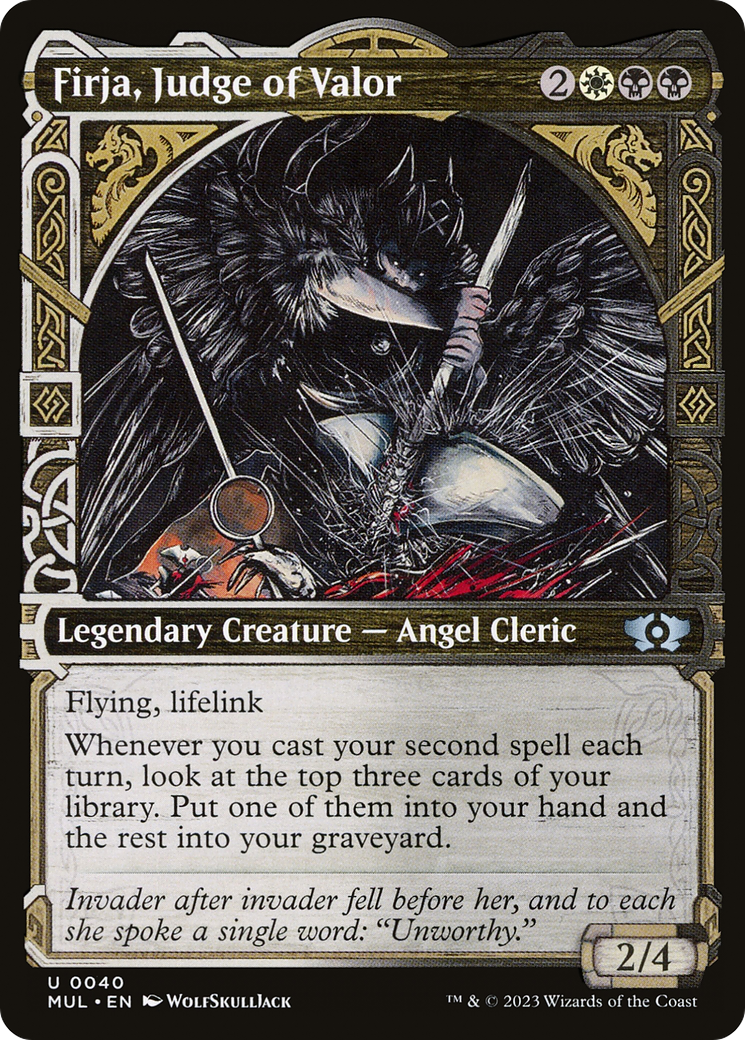 Firja, Judge of Valor (MUL-040)  - Multiverse Legends: (Showcase)