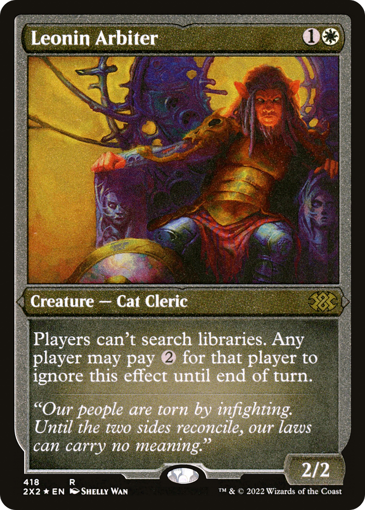Leonin Arbiter (Foil Etched) (2X2-418)  Foil - Double Masters 2022