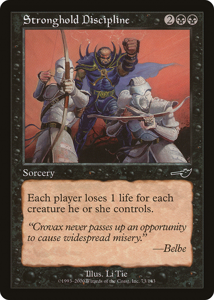 Stronghold Discipline (NMS-073)  Foil - Nemesis
