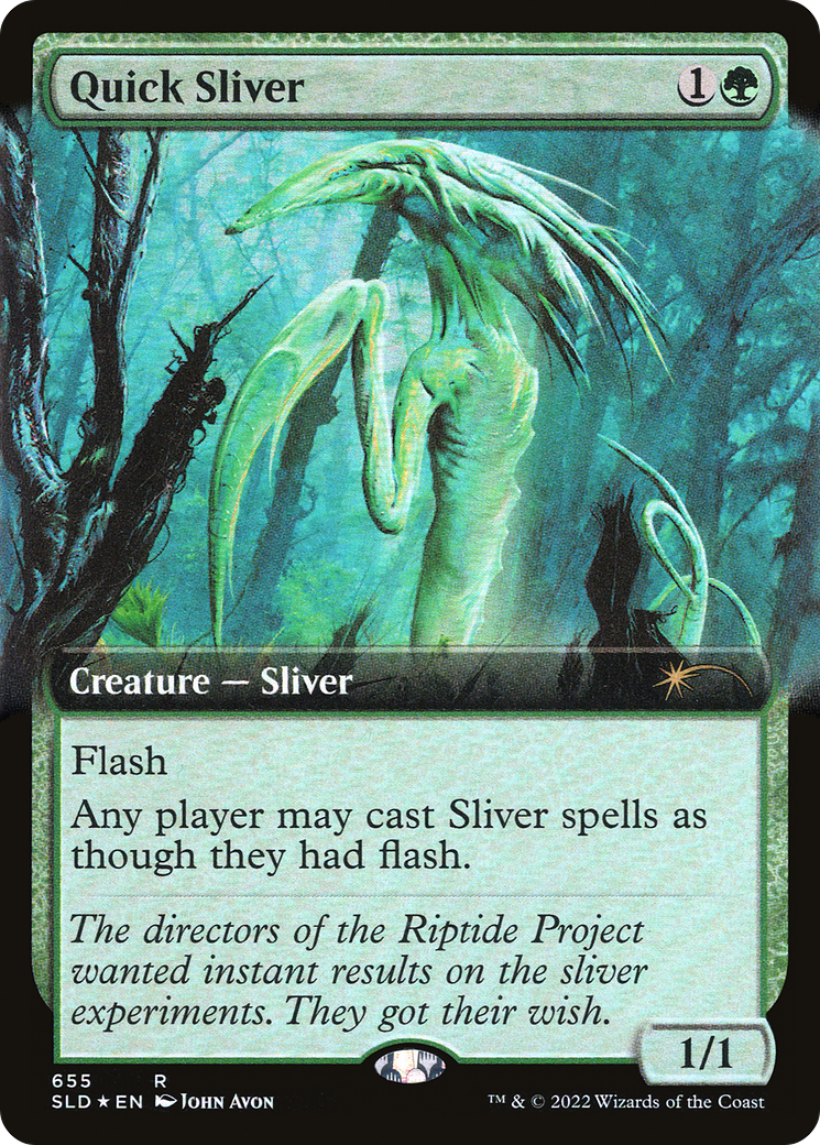 Quick Sliver (Extended Art) (SLD-655)  Foil - Secret Lair Drop: (Extended Art)