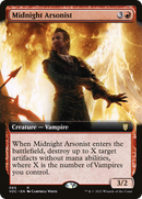 Midnight Arsonist (Extended Art) (VOC-065)  - Crimson Vow Commander: (Extended Art)