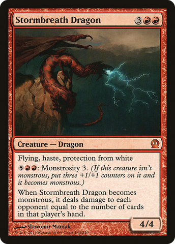 Stormbreath Dragon (THS-143)  Foil - Theros