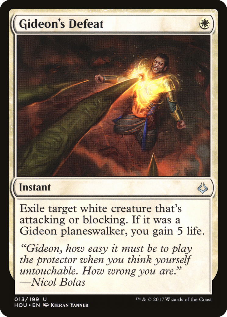 Gideon's Defeat (HOU-013)  Foil - Hour of Devastation