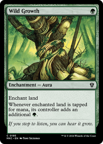 Wild Growth (MKC-195)  - Murders at Karlov Manor Commander