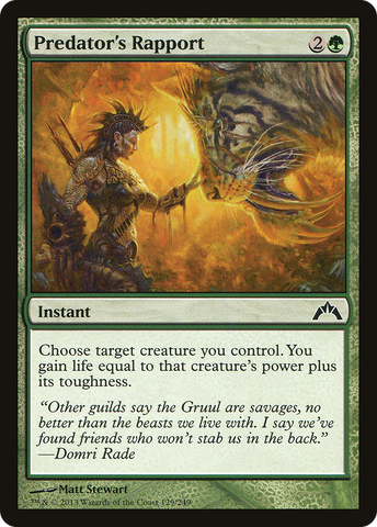 Predator's Rapport (GTC-129)  - Gatecrash
