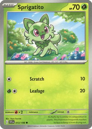 Sprigatito 013 - Reverse Holofoil SV01 Scarlet & Violet Base Set