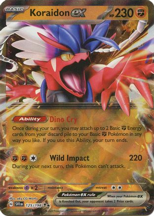 Koraidon ex 125/198 - Holofoil SV01 Scarlet & Violet Base Set