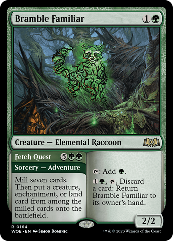 Bramble Familiar (WOE-164)  Foil - Wilds of Eldraine