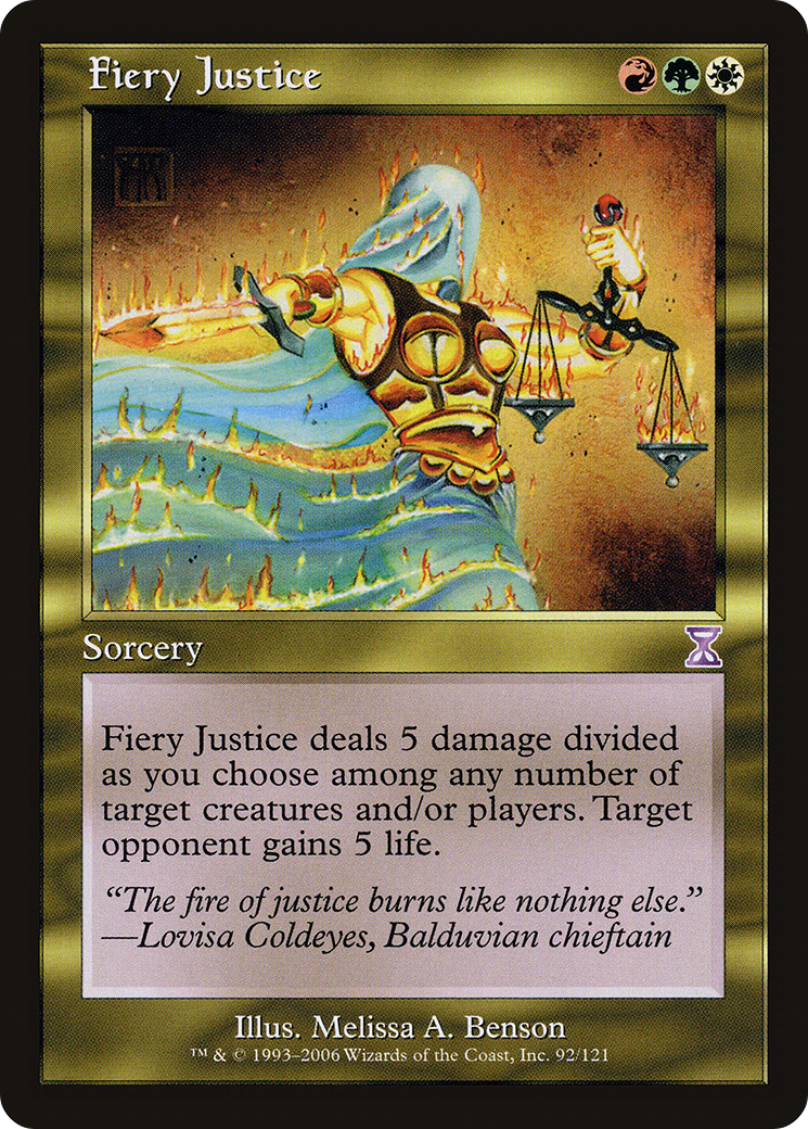 Fiery Justice (TSB-092)  Foil - Time Spiral Timeshifted