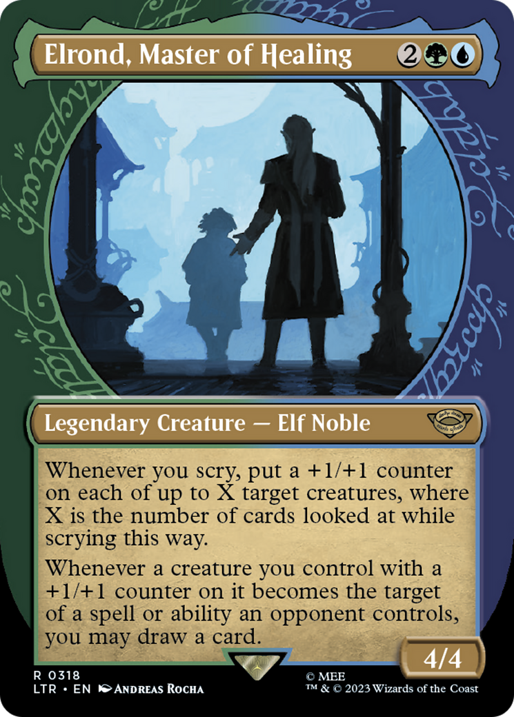 Elrond, Master of Healing (Showcase) (LTR-318)  - The Lord of the Rings: Tales of Middle-earth: (Showcase) (Borderless)