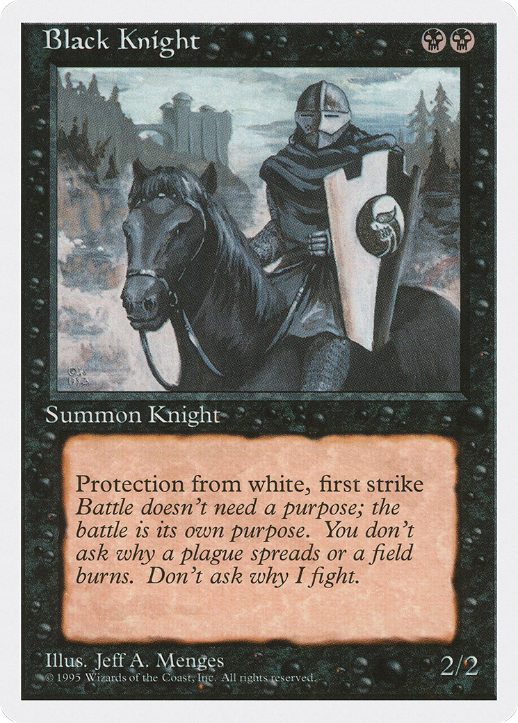 Black Knight (4ED-)  - Fourth Edition