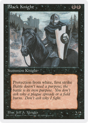 Black Knight (4ED-)  - Fourth Edition