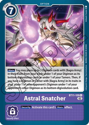 Astral Snatcher (BT11-109) - Dimensional Phase Foil