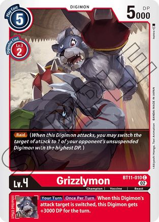 Grizzlymon (BT11-010) - Dimensional Phase