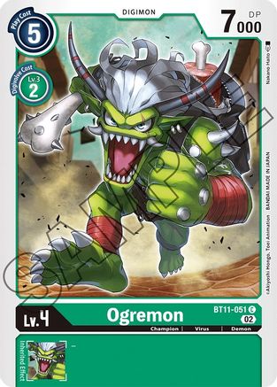 Ogremon (BT11-051) - Dimensional Phase Foil