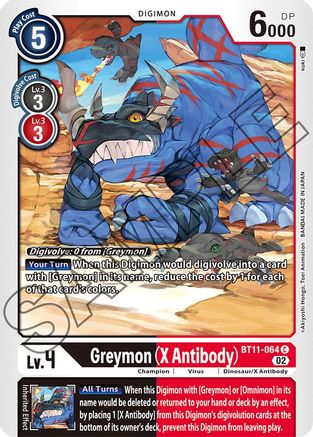 Greymon (X Antibody) (BT11-064) - Dimensional Phase