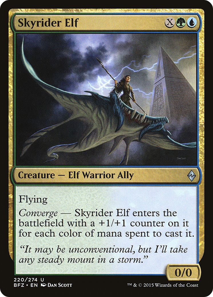 Skyrider Elf (BFZ-220)  Foil - Battle for Zendikar