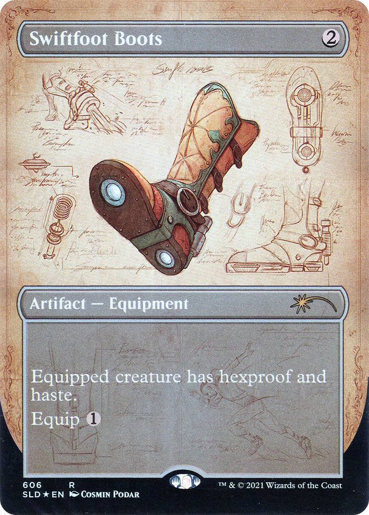 Swiftfoot Boots (SLD-606)  Foil - Secret Lair Drop (Borderless)