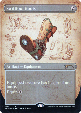 Swiftfoot Boots (SLD-606)  Foil - Secret Lair Drop (Borderless)