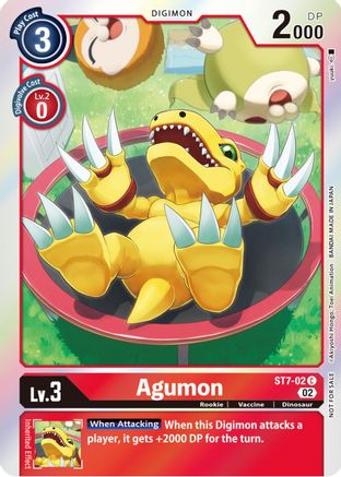 Agumon [ST7-02] (Official Tournament Pack Vol.8) [Starter Deck: Gallantmon Promos]