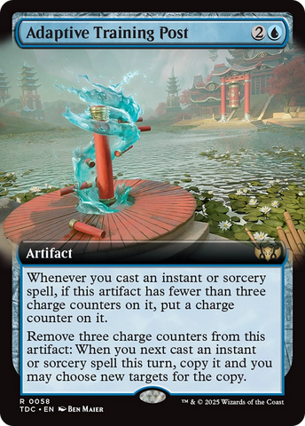 Adaptive Training Post (Extended Art) (TDC-058) - Commander: Tarkir: Dragonstorm: (Extended Art)